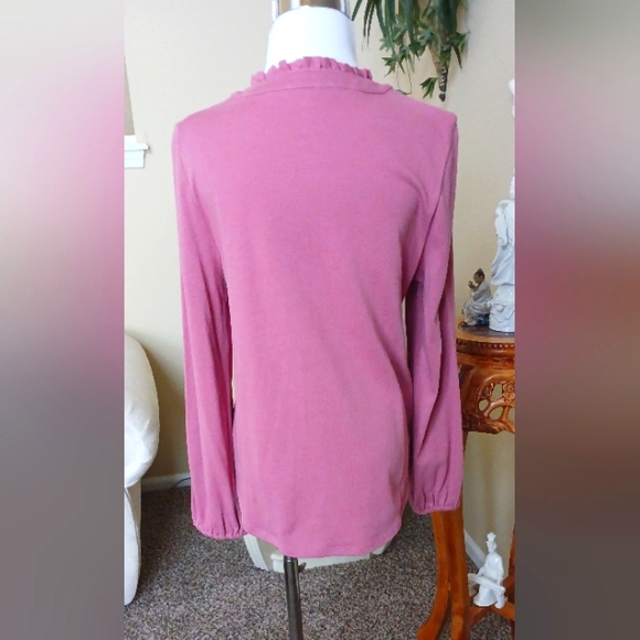Daily Thread Ruffle Collar Top Sz M NWOT Pink - Picture 2 of 12